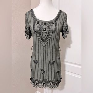 Flapper style mini dress with sequins